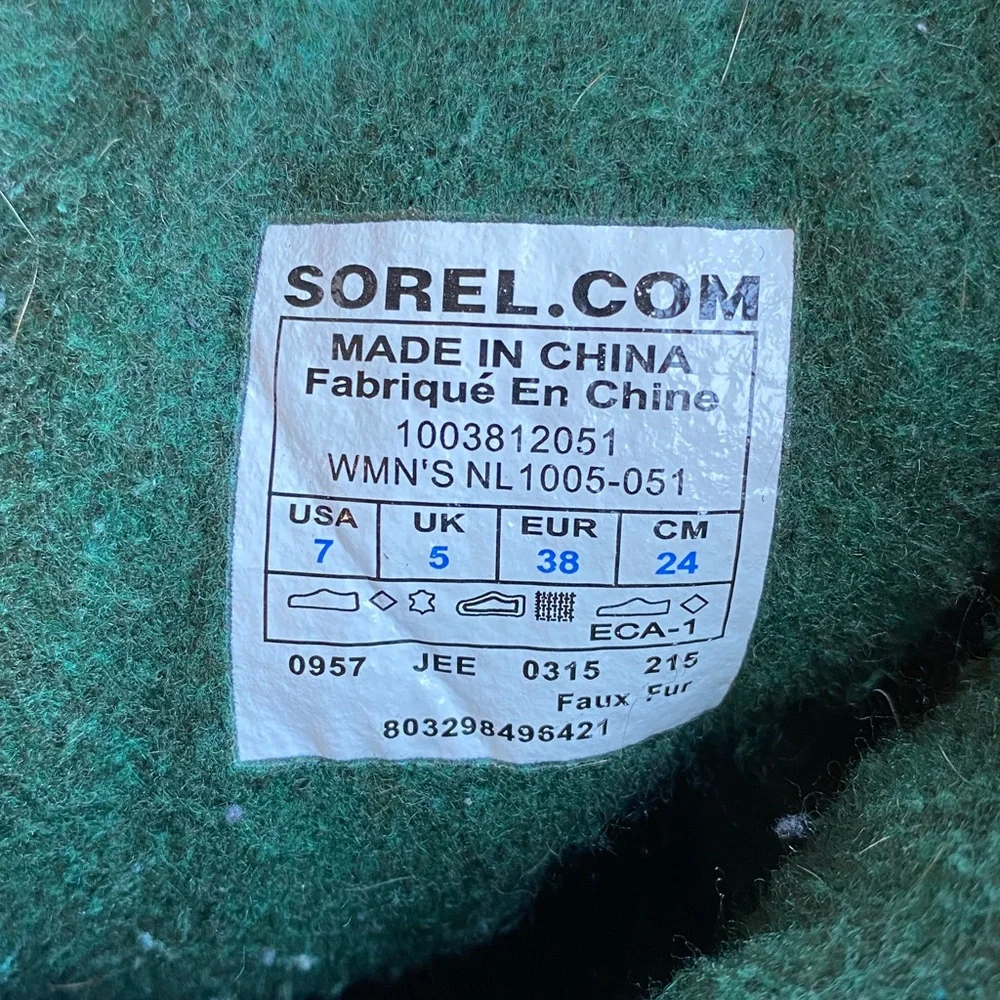 Sorel Caribou waterproof shearling lined snow boots size 7 - Picture 10 of 10